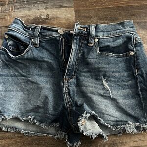 PINK Victoria's Secret Dark Blue Jean Shorts